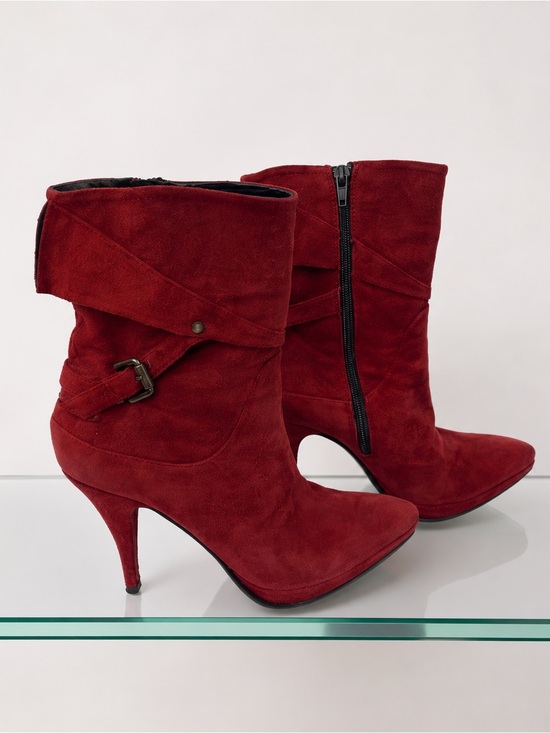 Vero Cuoio Shoes - Vero Cuoio Italian  suede Victorian ankle booties boots 38/7